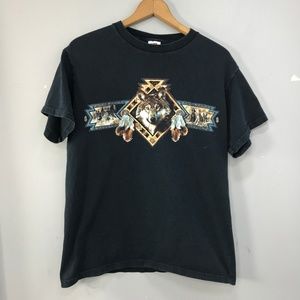 Vintage Wolf Graphic T shirt Size M Medium